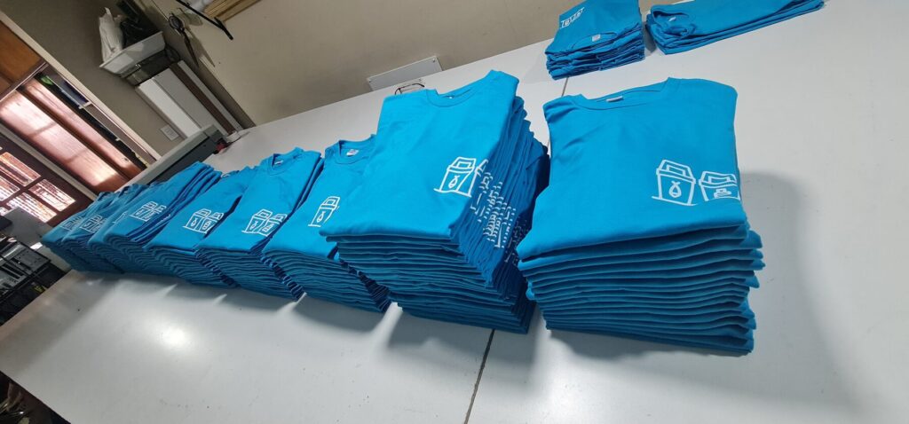 Taller de estampado y serigrafía en Córdoba: remeras serigrafiadas en producción
